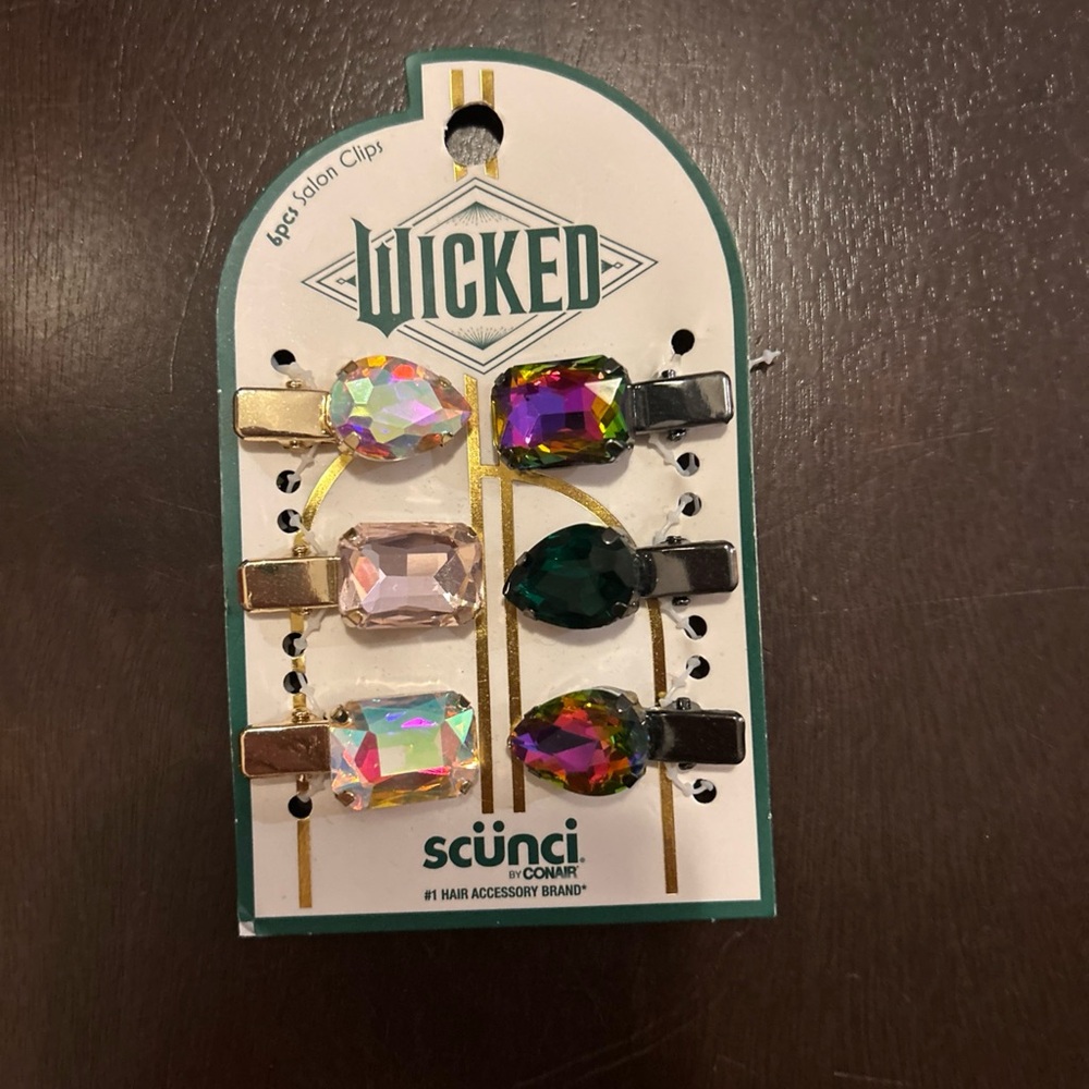 Scunci Wicked Gemstone Hair Clips Set